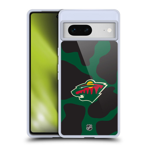 NHL Minnesota Wild Cow Pattern Soft Gel Case for Google Pixel 7