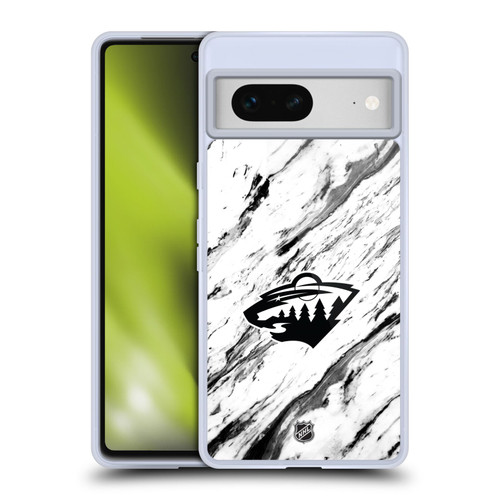 NHL Minnesota Wild Marble Soft Gel Case for Google Pixel 7