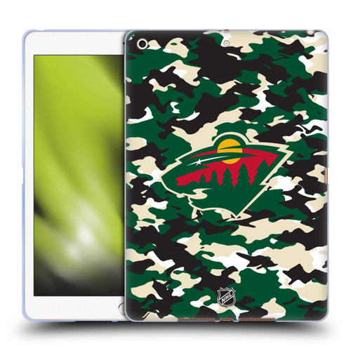NHL Minnesota Wild Camouflage Soft Gel Case for Apple iPad 10.2 2019/2020/2021
