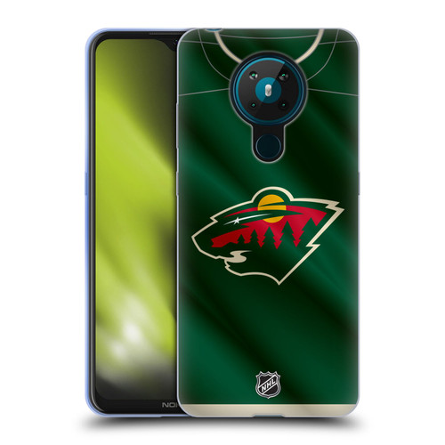 NHL Minnesota Wild Jersey Soft Gel Case for Nokia 5.3
