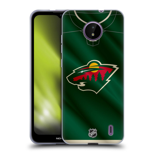 NHL Minnesota Wild Jersey Soft Gel Case for Nokia C10 / C20