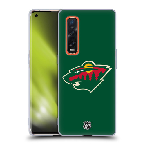NHL Minnesota Wild Plain Soft Gel Case for OPPO Find X2 Pro 5G