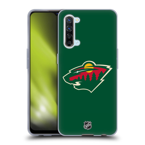 NHL Minnesota Wild Plain Soft Gel Case for OPPO Find X2 Lite 5G