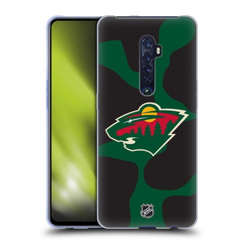 NHL Minnesota Wild Cow Pattern Soft Gel Case for OPPO Reno 2