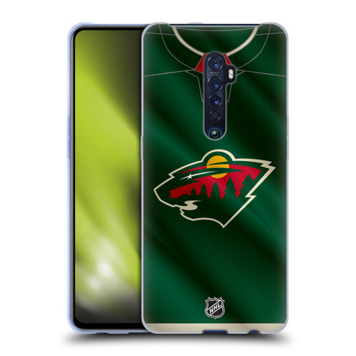 NHL Minnesota Wild Jersey Soft Gel Case for OPPO Reno 2
