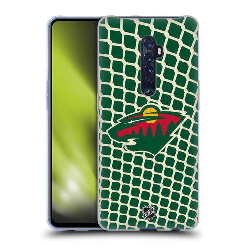 NHL Minnesota Wild Net Pattern Soft Gel Case for OPPO Reno 2