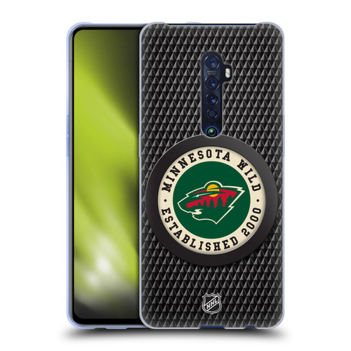 NHL Minnesota Wild Puck Texture Soft Gel Case for OPPO Reno 2