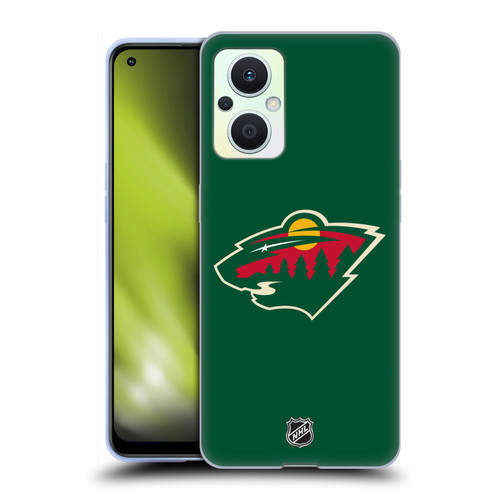 NHL Minnesota Wild Plain Soft Gel Case for OPPO Reno8 Lite