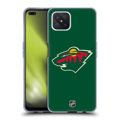 NHL Minnesota Wild Plain Soft Gel Case for OPPO Reno4 Z 5G