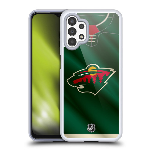 NHL Minnesota Wild Jersey Soft Gel Case for Samsung Galaxy A13 (2022)