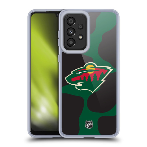 NHL Minnesota Wild Cow Pattern Soft Gel Case for Samsung Galaxy A33 5G (2022)