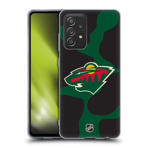 NHL Minnesota Wild Cow Pattern Soft Gel Case for Samsung Galaxy A52 / A52s / 5G (2021)