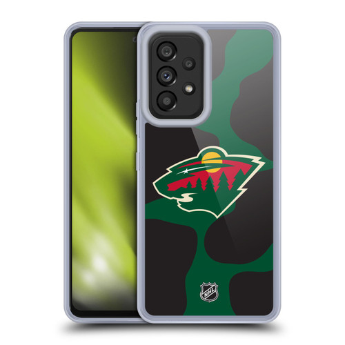 NHL Minnesota Wild Cow Pattern Soft Gel Case for Samsung Galaxy A53 5G (2022)
