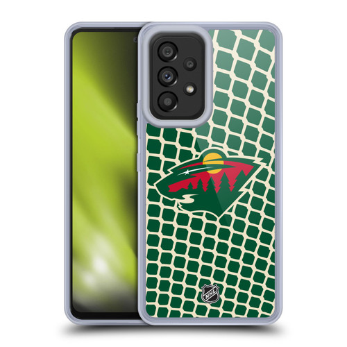 NHL Minnesota Wild Net Pattern Soft Gel Case for Samsung Galaxy A53 5G (2022)