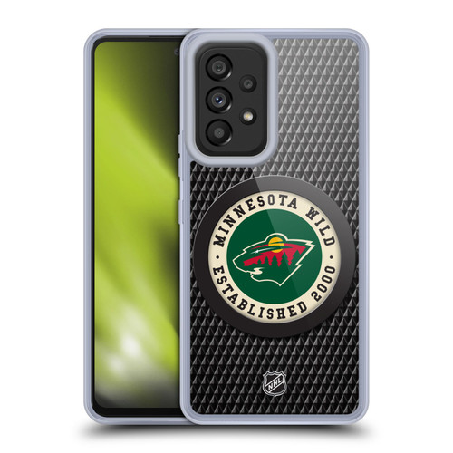NHL Minnesota Wild Puck Texture Soft Gel Case for Samsung Galaxy A53 5G (2022)