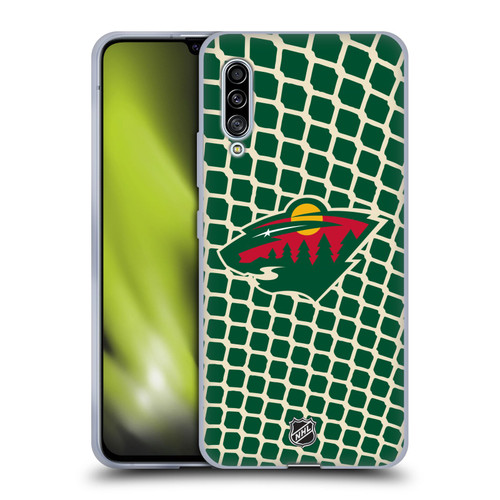 NHL Minnesota Wild Net Pattern Soft Gel Case for Samsung Galaxy A90 5G (2019)
