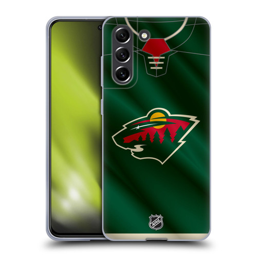 NHL Minnesota Wild Jersey Soft Gel Case for Samsung Galaxy S21 FE 5G