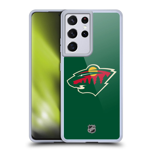 NHL Minnesota Wild Plain Soft Gel Case for Samsung Galaxy S21 Ultra 5G