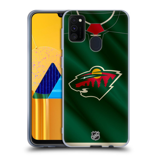 NHL Minnesota Wild Jersey Soft Gel Case for Samsung Galaxy M30s (2019)/M21 (2020)