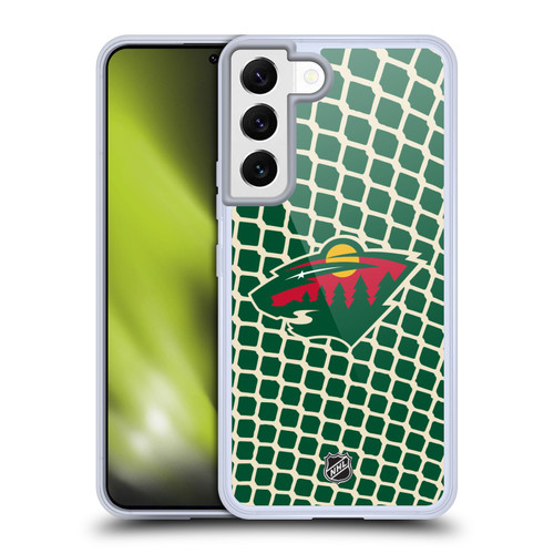 NHL Minnesota Wild Net Pattern Soft Gel Case for Samsung Galaxy S22 5G