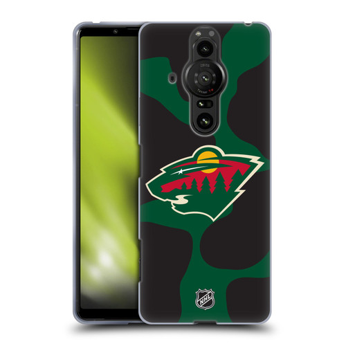 NHL Minnesota Wild Cow Pattern Soft Gel Case for Sony Xperia Pro-I