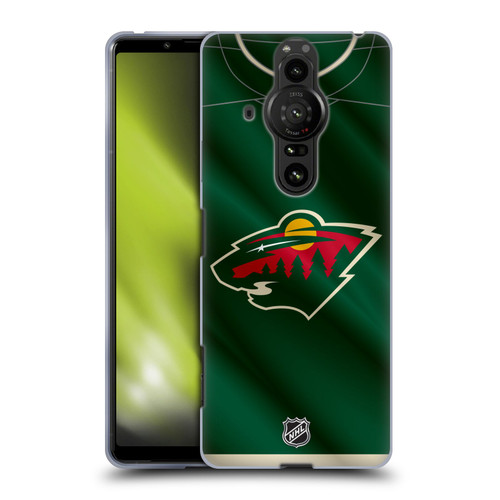 NHL Minnesota Wild Jersey Soft Gel Case for Sony Xperia Pro-I