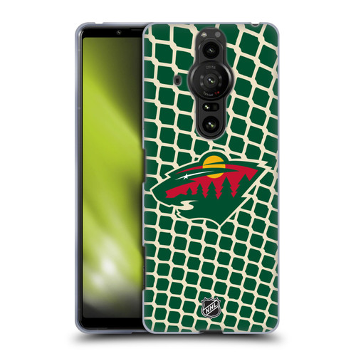 NHL Minnesota Wild Net Pattern Soft Gel Case for Sony Xperia Pro-I