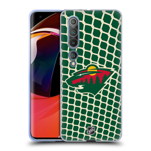 NHL Minnesota Wild Net Pattern Soft Gel Case for Xiaomi Mi 10 5G / Mi 10 Pro 5G