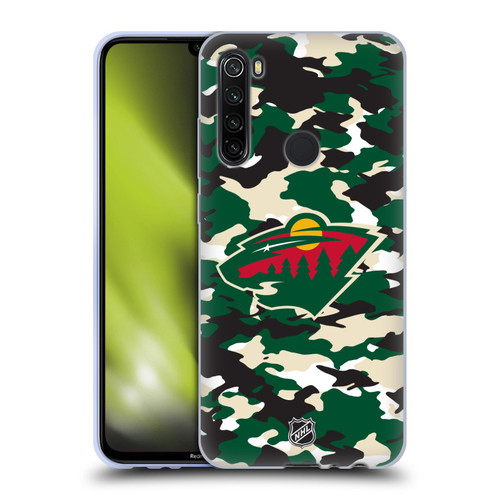NHL Minnesota Wild Camouflage Soft Gel Case for Xiaomi Redmi Note 8T