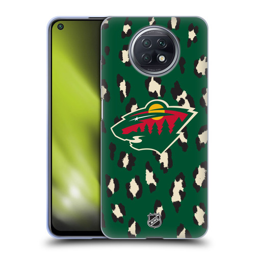 NHL Minnesota Wild Leopard Pattern Soft Gel Case for Xiaomi Redmi Note 9T 5G