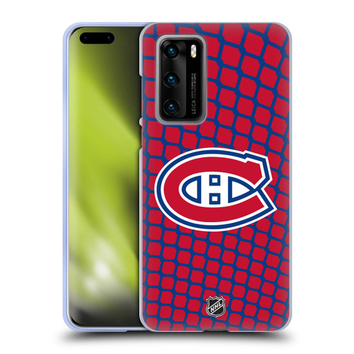 NHL Montreal Canadiens Net Pattern Soft Gel Case for Huawei P40 5G