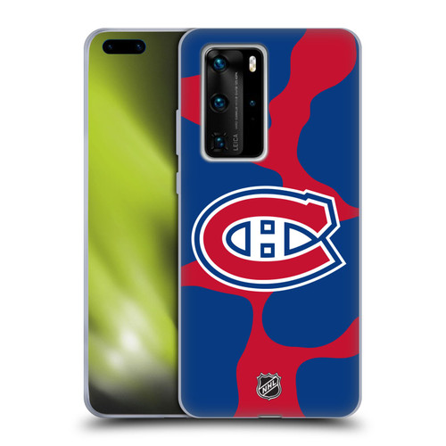 NHL Montreal Canadiens Cow Pattern Soft Gel Case for Huawei P40 Pro / P40 Pro Plus 5G