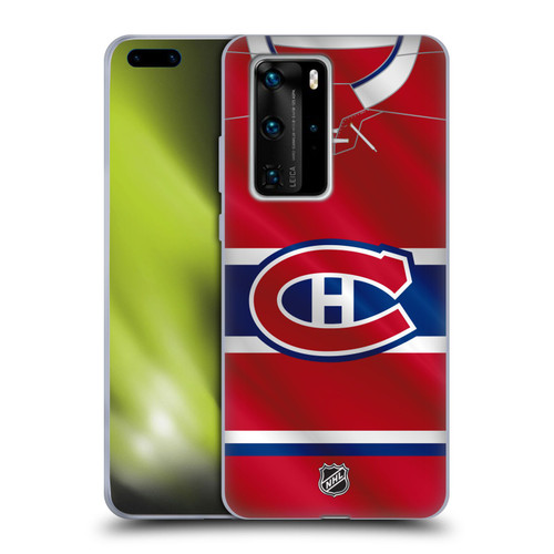 NHL Montreal Canadiens Jersey Soft Gel Case for Huawei P40 Pro / P40 Pro Plus 5G