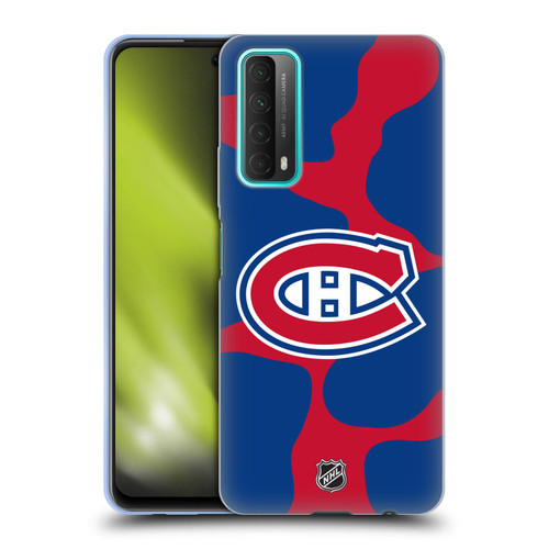 NHL Montreal Canadiens Cow Pattern Soft Gel Case for Huawei P Smart (2021)