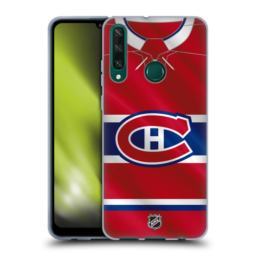NHL Montreal Canadiens Jersey Soft Gel Case for Huawei Y6p