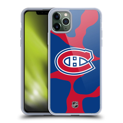 NHL Montreal Canadiens Cow Pattern Soft Gel Case for Apple iPhone 11 Pro Max