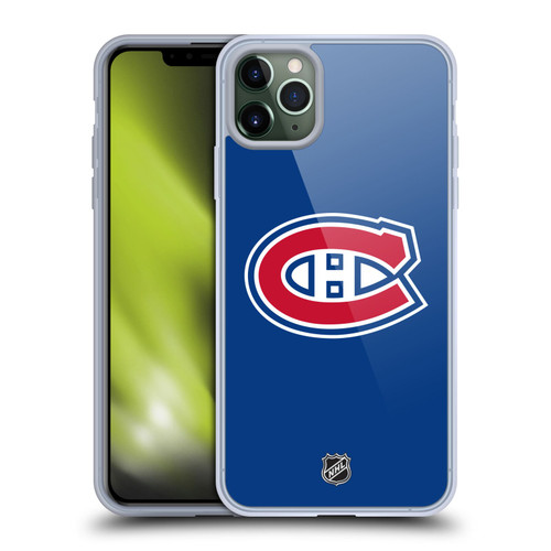 NHL Montreal Canadiens Plain Soft Gel Case for Apple iPhone 11 Pro Max