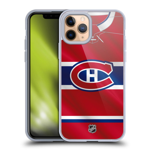 NHL Montreal Canadiens Jersey Soft Gel Case for Apple iPhone 11 Pro