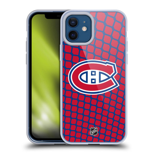 NHL Montreal Canadiens Net Pattern Soft Gel Case for Apple iPhone 12 / iPhone 12 Pro