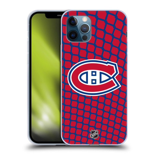 NHL Montreal Canadiens Net Pattern Soft Gel Case for Apple iPhone 12 / iPhone 12 Pro