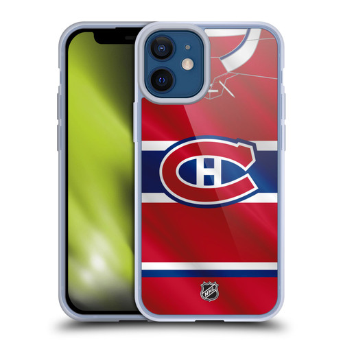 NHL Montreal Canadiens Jersey Soft Gel Case for Apple iPhone 12 Mini
