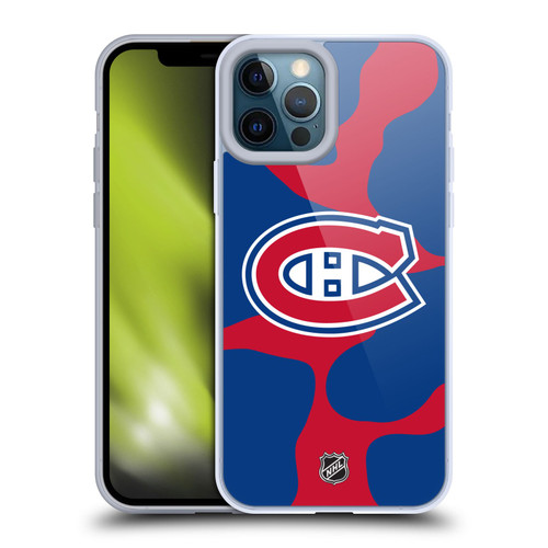 NHL Montreal Canadiens Cow Pattern Soft Gel Case for Apple iPhone 12 Pro Max