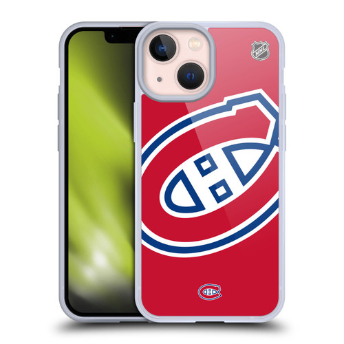 NHL Montreal Canadiens Oversized Soft Gel Case for Apple iPhone 13 Mini