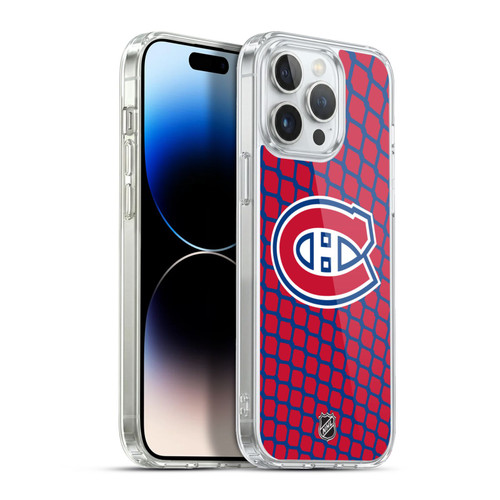 NHL Montreal Canadiens Net Pattern Soft Gel Case for Apple iPhone 13 Pro Max