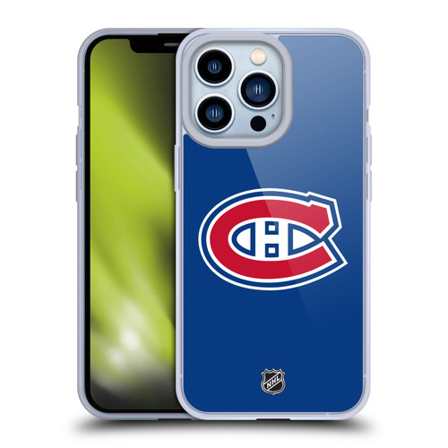 NHL Montreal Canadiens Plain Soft Gel Case for Apple iPhone 13 Pro