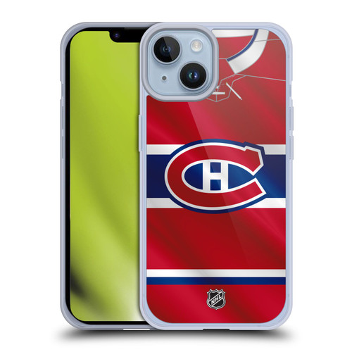 NHL Montreal Canadiens Jersey Soft Gel Case for Apple iPhone 14