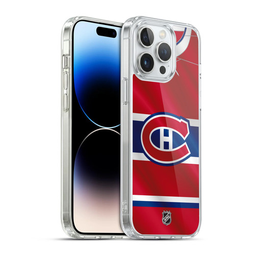 NHL Montreal Canadiens Jersey Soft Gel Case for Apple iPhone 14 Pro Max