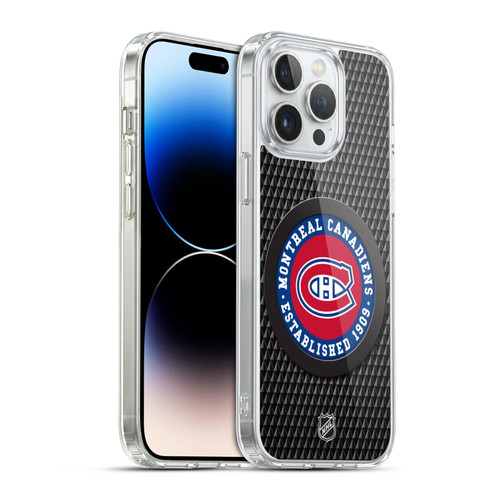 NHL Montreal Canadiens Puck Texture Soft Gel Case for Apple iPhone 14 Pro Max
