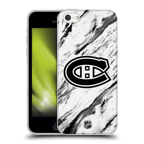 NHL Montreal Canadiens Marble Soft Gel Case for Apple iPhone 5c