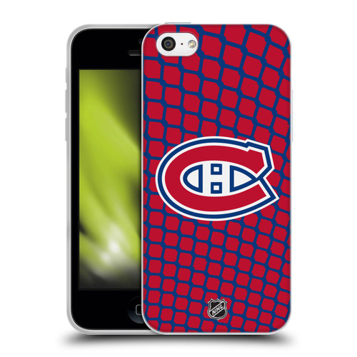 NHL Montreal Canadiens Net Pattern Soft Gel Case for Apple iPhone 5c
